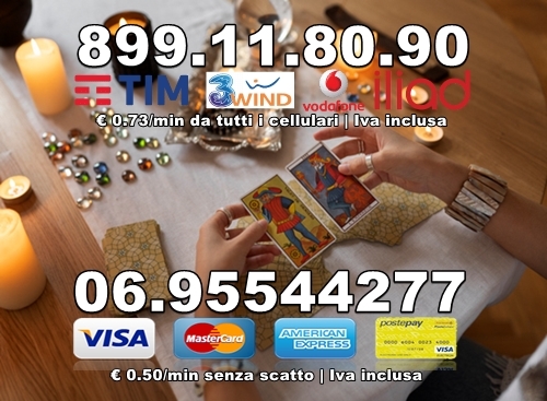 TAROCCHI CON  CARTA PREPAGATA  € 0.50 AL MINUTO