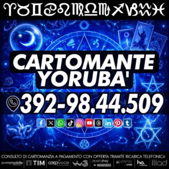 ...anche ritualistica con il Cartomante Yorubà!