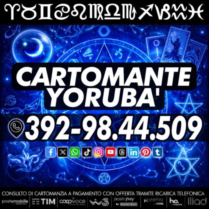 ...anche ritualistica con il Cartomante Yorubà!