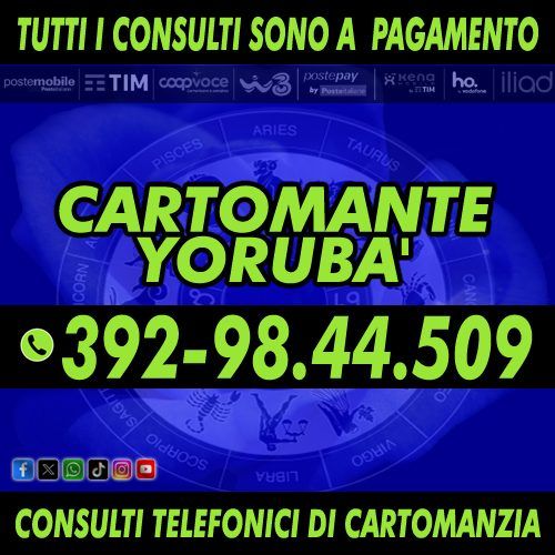 Serietà e professionalità contraddistinguono i consulti del Cartomante Yorubà