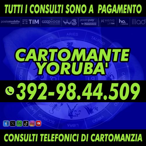 Serietà e professionalità contraddistinguono i consulti del Cartomante Yorubà