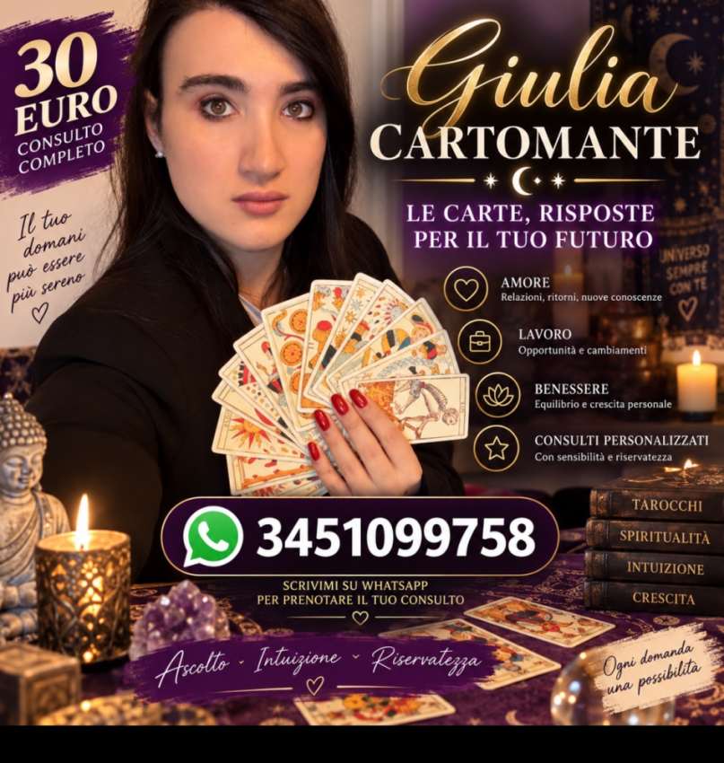 Giulia Cartomante Consulto 30 euro