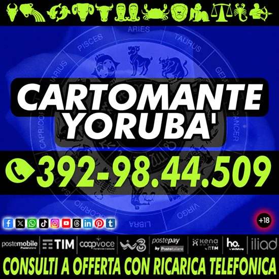 Sarò un confidente prima che un cartomante: Yorubà!