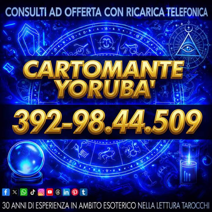 Provare per credere! La Cartomanzia del Cartomante YORUBA'