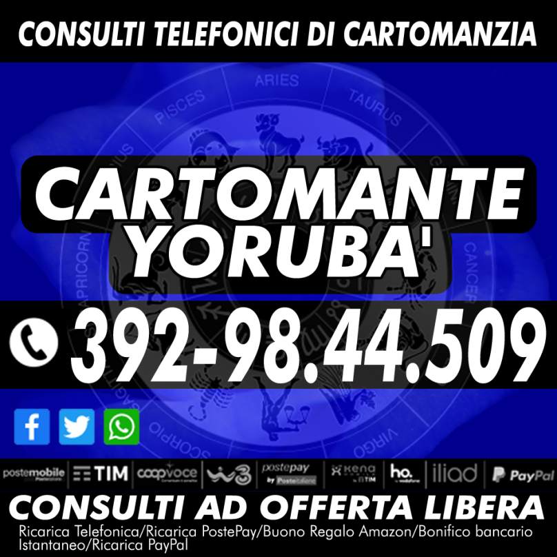 Affronta il tuo futuro con la cartomanzia del Cartomante YORUBA'!