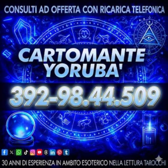 Provare per credere! La Cartomanzia del Cartomante YORUBA'