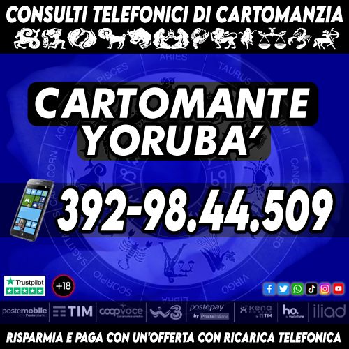 Da circa 30 anni il Cartomante YORUBA' si dedica alla lettura dei Tarocchi