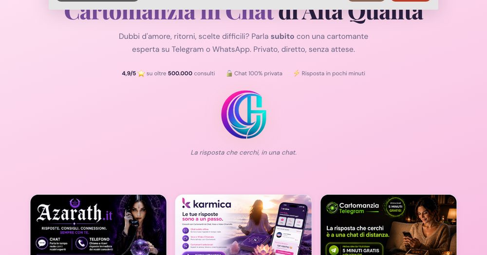 Cartomanzia in chat: la guida ai servizi su Telegram e WhatsApp